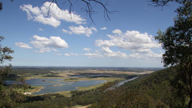 View overlooking Penrith Lakes. Picture: Ian Paterson