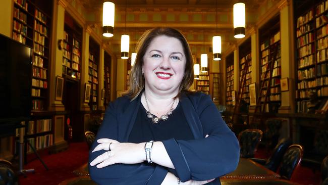 Education Minister Natalie Hutchins insists she’s not aware of any government schools actively enforcing their own mask mandates. Picture: Aaron Francis