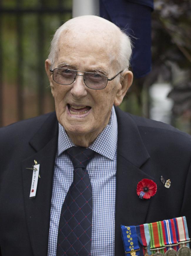 Ross Pulling, 97, World War II veteran and Vasey RSL Care resident.