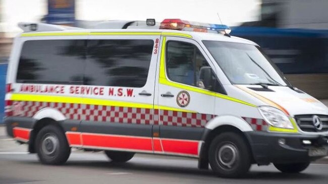 NSW Ambulance paramedics treated the man on-scene before taking him to hospital.