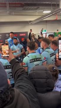 NSW Blues belt out their new team song