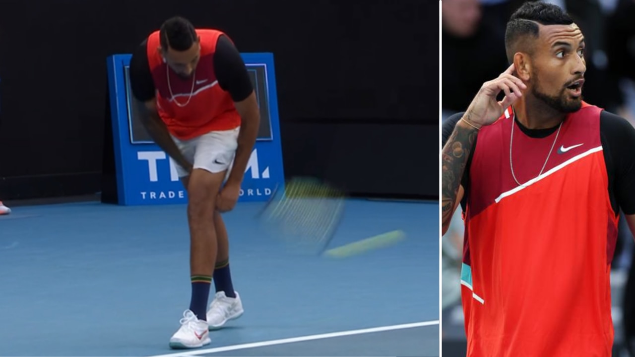 Nick Kyrgios hit an insane 'tweener serve and is dominating Liam Broady