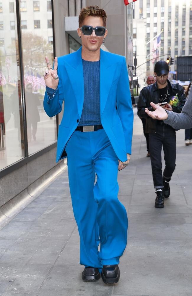 Lambert arrives for the Today show. Picture: BACKGRID