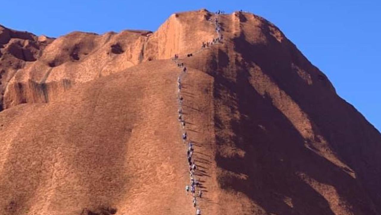 Uluru Climbing Ban Photo Shows Tourists Climbing Ayers Rock Before Date News Com Au Australia S Leading News Site