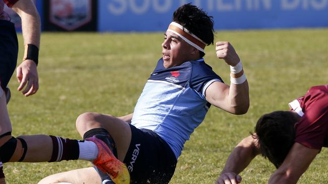 Waratahs' Boston Fakafanua is one of the rising stars of the sport from the Waratahs Academy. Picture: John Appleyard.