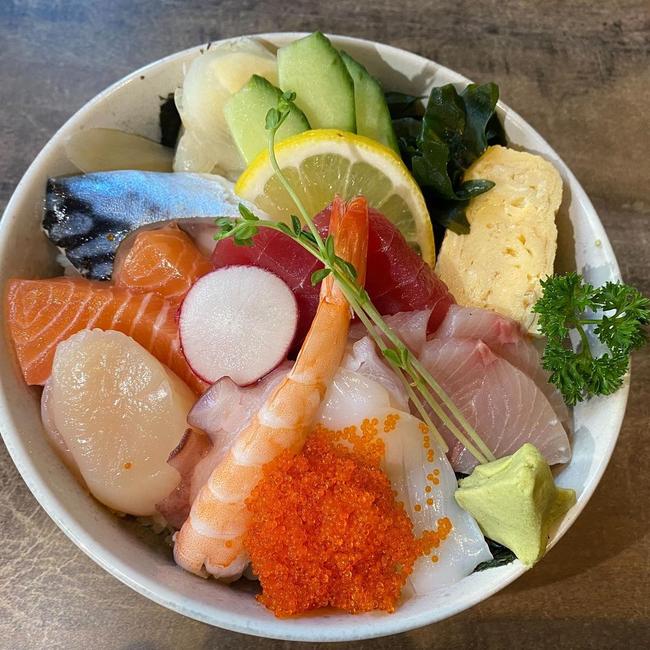 Mizu's fresh Chirashi lunch special is a customer favourite. Picture: Mizu Japanese Restaurant