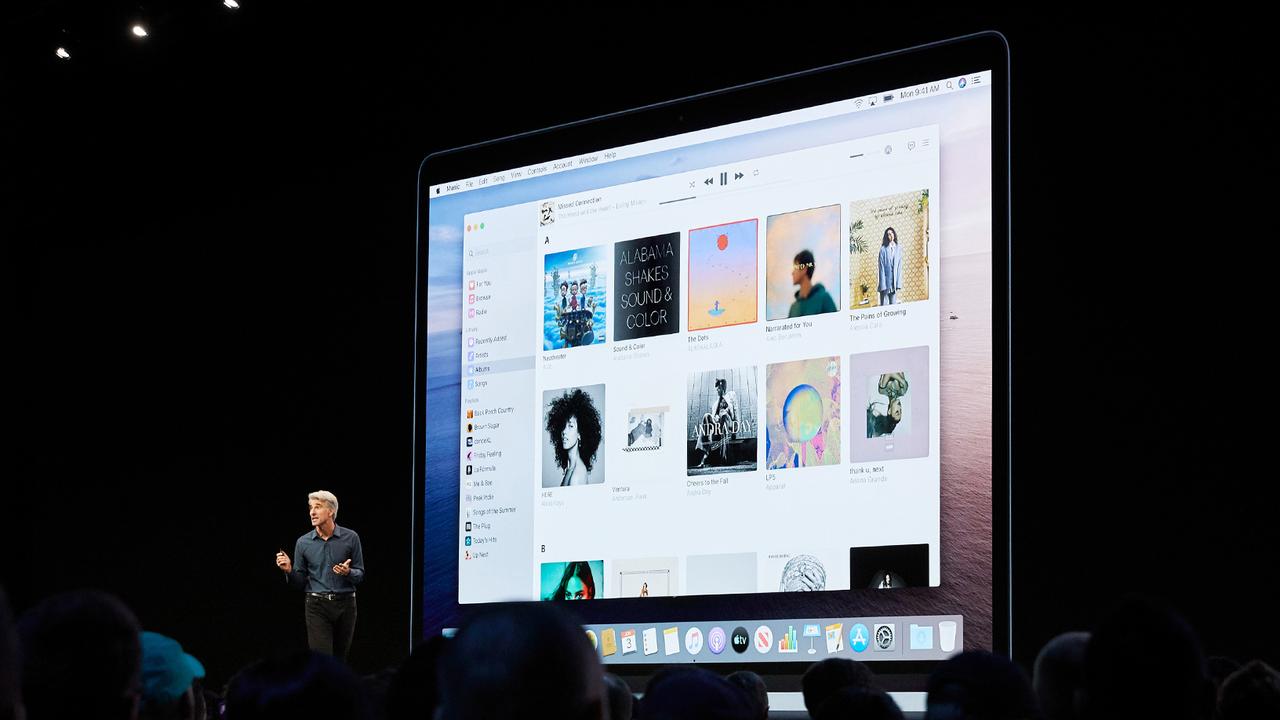 Apple’s senior vice president of Software Engineering Craig Federighi previews macOS Catalina at the Apple Worldwide Developers Conference in June.