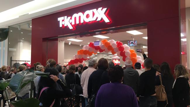 Bargain-hunters rushed to get the first look inside the Forest Hill TK Maxx store.