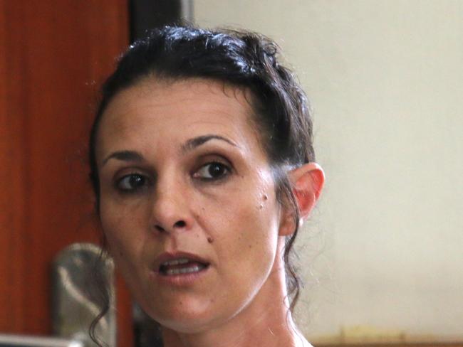 A stressed and upset Sara Connor fears for the future of her children if she is found guilty of involvement in the death of a Bali policeman. Picture: News Corp.