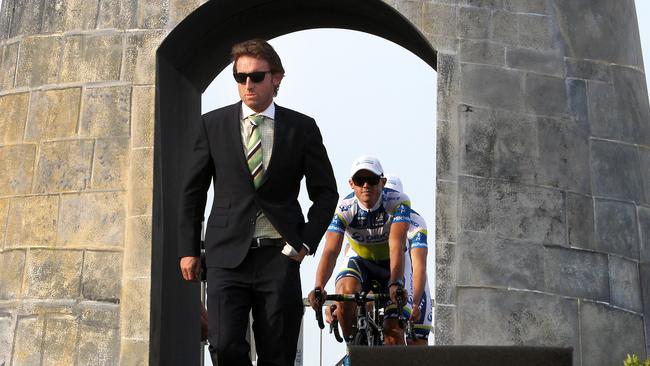 Matt White, team director for Mitchelton-Scott, at the Tour de France.