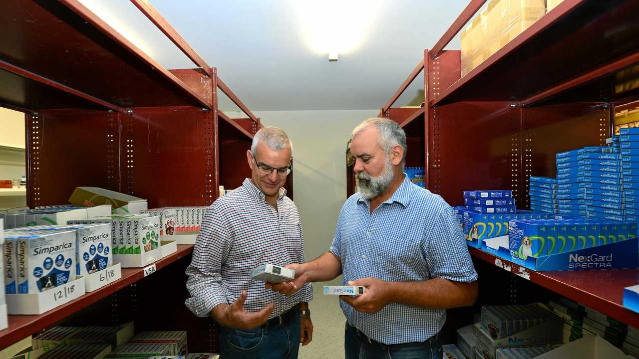 Brothers Steven and Mark Perissinotto sell vet products. Picture: John McCutcheon