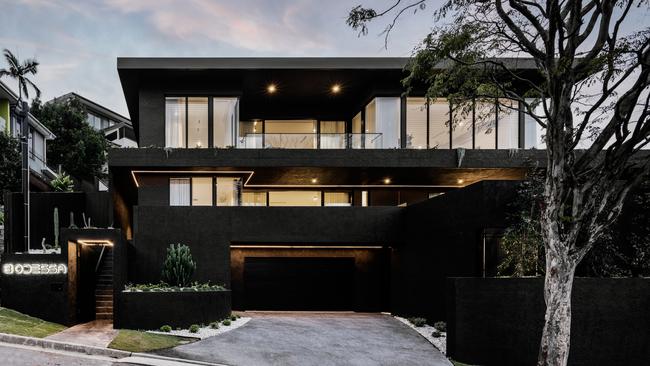 A smaller version of Brisbane’s $12m Gucci house is on the market in Holland Park. Picture: Brock Beazley Photograph