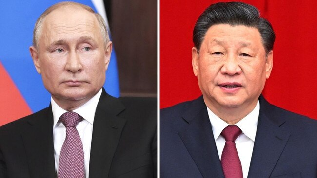 Vladimir Putin and Xi Jinping composite pic. Picture: Getty Images