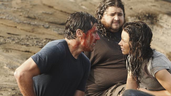 Matthew Fox, Jorge Garcia and Evangeline Lilly in the finale of Lost.