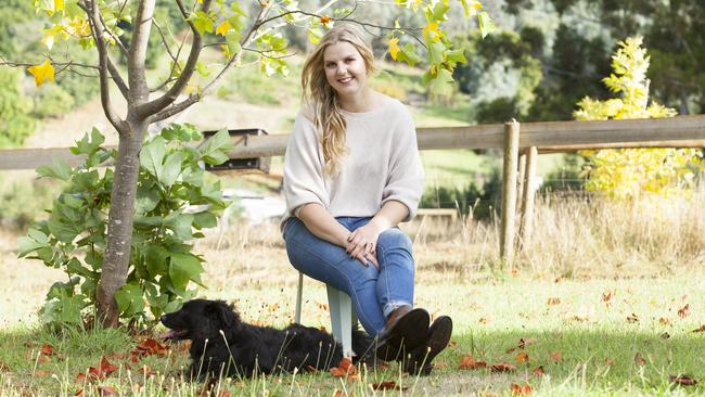 Eliza Henry-Jones, author of Ache, at home in the Dandenongs. Picture: Rebecca Rocks