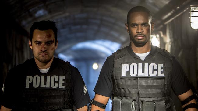 Scene from the film LET'S BE COPS TM and Â© 2013 Twentieth Century Fox Film Corporation. Â All Rights Reserved. Â Not for sale or duplication.