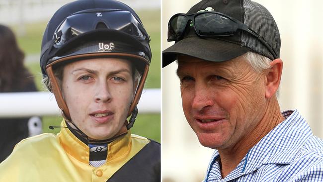 Jockey Shae Wilkes and her father Wayne are off to the Country Championships Final at Randwick with Sumo Fish. Pictures: Bradley Photos, Getty Images