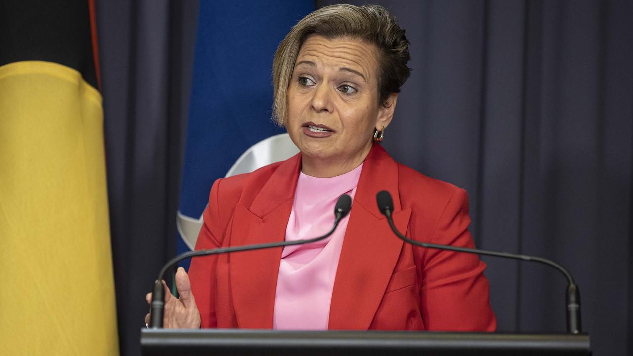 Communications Minister Michelle Rowland says a fibre optic cable between Australia and Africa is good for diversifying Australia’s connectivity. Picture: NewsWire / Gary Ramage