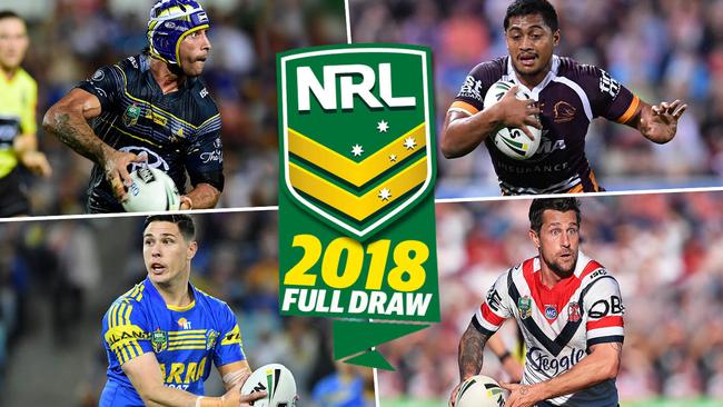 NRL draw 2018: Full fixture released | Daily Telegraph