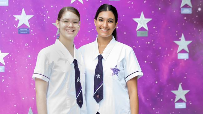 Lourdes Hill College captains Isabelle and Betty. Picture: Contributed