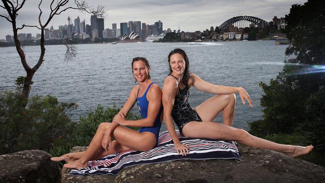 The sisters made the move south only because their longtime coach Simon Cusack was offered a plum job at the NSW Institute of Sport — but now love their new home. Picture: Phil Hillyard