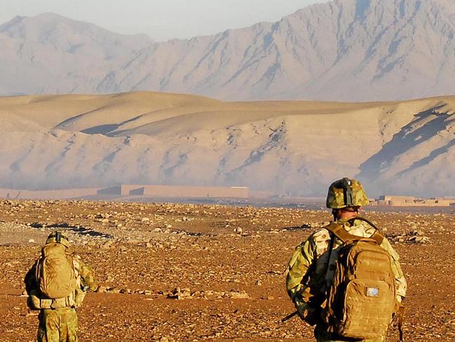 Image supplied for Afghanistan: Inside Australia's War Supplied by ABC TV Caption: Helicopters from the 86th airborne, a United States unit, provide eyes in the sky as Australian soldiers patrol in the Mirabad Valley Region. Mid Caption: A major operation conducted by Australian and Afghan National Army (ANA) Forces has experienced success, uncovering a significant number of caches to the east of Tarin Kowt, Oruzgan Province, Southern Afghanistan. Twenty-three caches have been found since the operation began on the 1st of January. The contents included Improvised Explosive Device (IED) components, rocket propelled grenades, mortars, home-made explosive and thousands of rounds of small arms ammunition. MRTF-2 Commanding Officer, Lieutenant Colonel Andrew Hocking, said like the caches located in December, these latest finds are helping to save lives. Deep Caption: Operation SLIPPER is Australia's military contribution to the international campaign against terrorism, piracy and improving maritime security. Under this operation our forces contribute to the efforts of the North Atlantic Treaty Organisation (NATO) - led International Security Assistance Force (ISAF) in Afghanistan. ISAF seeks to bring security, stability and prosperity to Afghanistan and aims to prevent Afghanistan again becoming a safe haven for international terrorists. Operation SLIPPER also supports the United States led International Coalition Against Terrorism (ICAT) in the broader Middle East. Image supplied by Seven Network