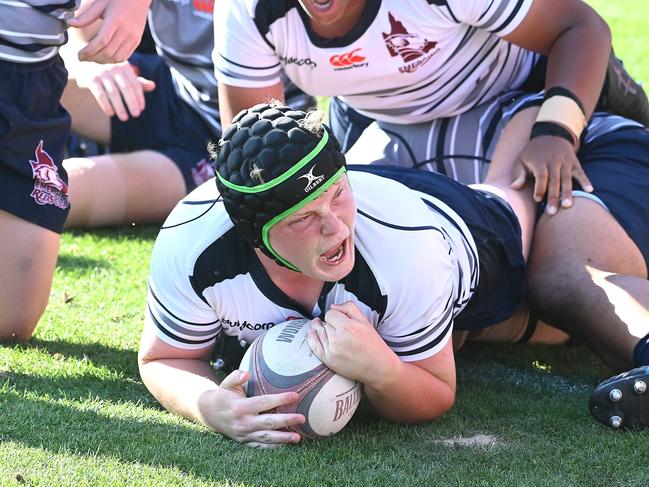 Brisbane Grey v Brisbane White u16s at Ballymore.Thursday September 21, 2023. Picture, John Gass