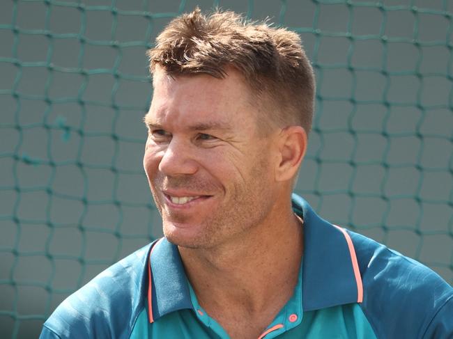 NAGPUR, INDIA - FEBRUARY 07: David Warner of Australia looks on during a training session at Vidarbha Cricket Association Ground on February 07, 2023 in Nagpur, India. (Photo by Robert Cianflone/Getty Images)