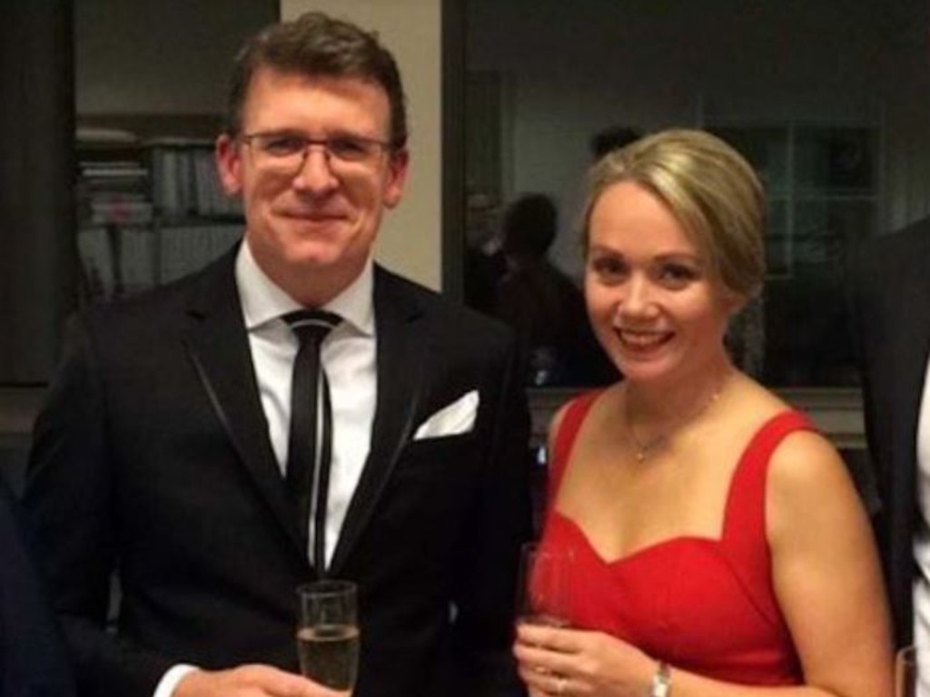 Alan Tudge with Rachelle Miller. Picture: ABC/Four Corners