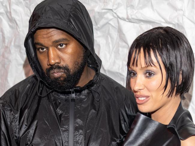 MILAN, ITALY - FEBRUARY 23: Kanye West and Bianca Censori attends the Marni fashion show during the Milan Fashion Week Womenswear Fall/Winter 2024-2025 on February 23, 2024 in Milan, Italy. (Photo by Arnold Jerocki/Getty Images)