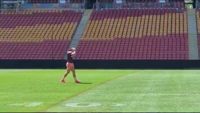 Broncos training ahead of NRL Grand Final