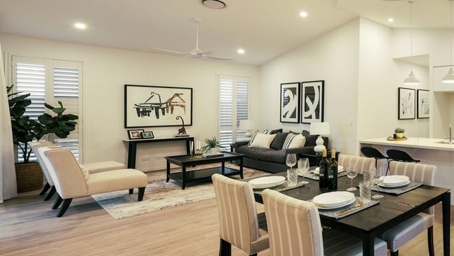 Home interior example at Living Gems over-50s lifestyle resort community. Picture: Supplied.