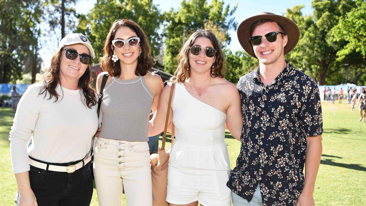 Vanessa Gray, Renae Earle, Chloe Earle and Mick Roche. Picture: Patrick Woods.