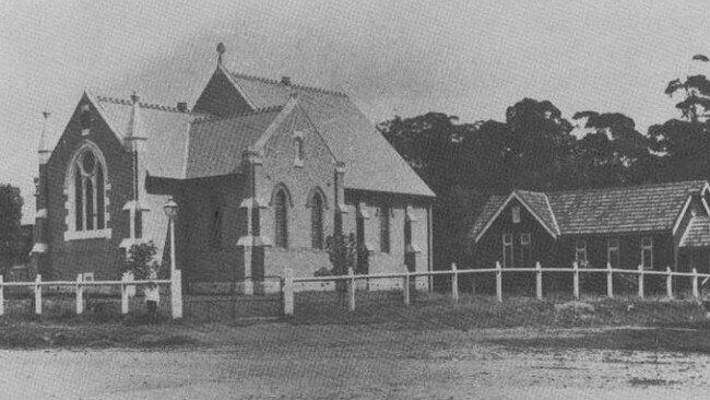 A 1911 photograph of the brick church building. Picture: St John’s Anglican Church archives.