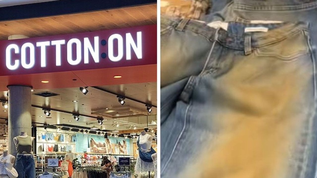 Fans in hysterics over Cotton On ‘poo’ jeans