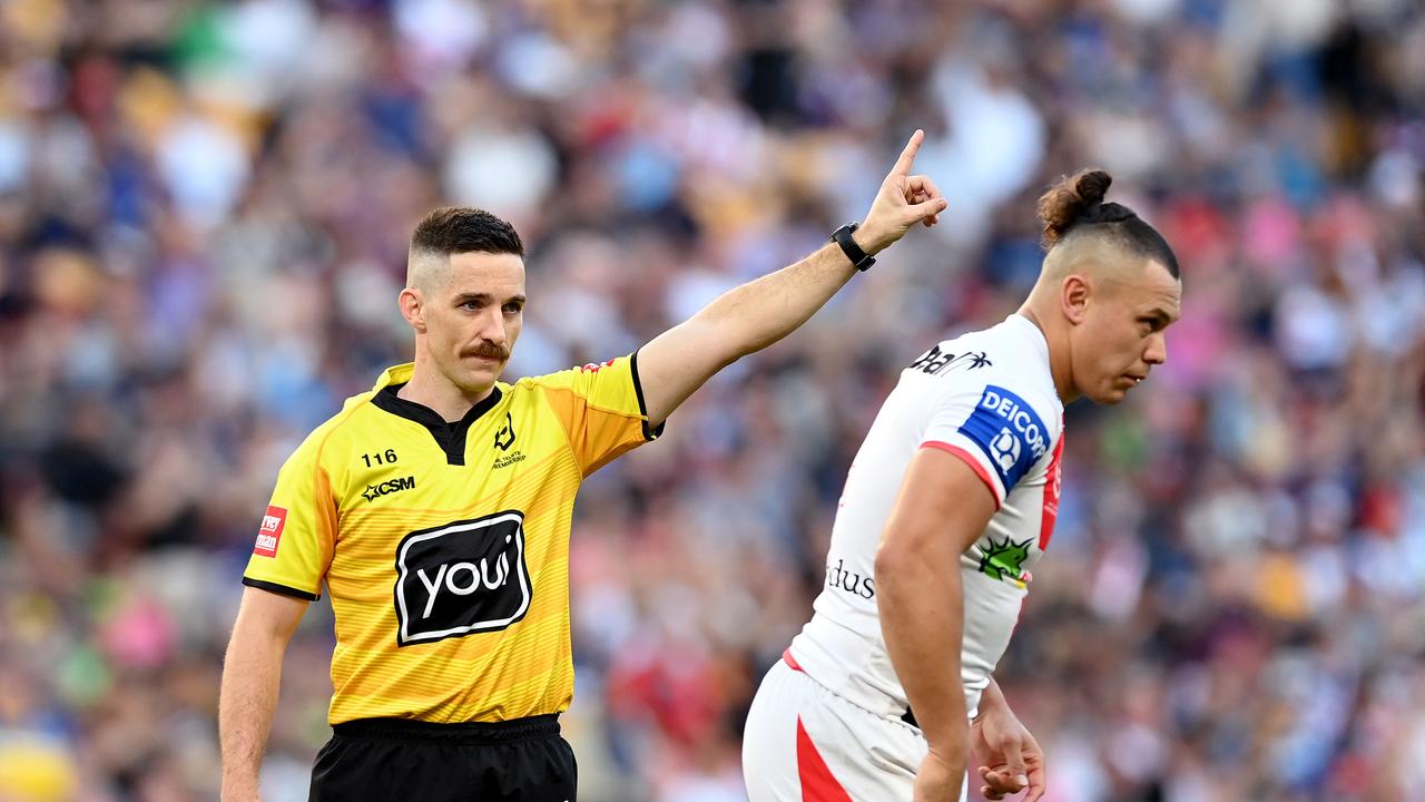 Referee crackdowns, like the one that ruined Magic Round in 2021, will be a thing of the past under a plan to form a consultation committee. Picture: Getty Images.