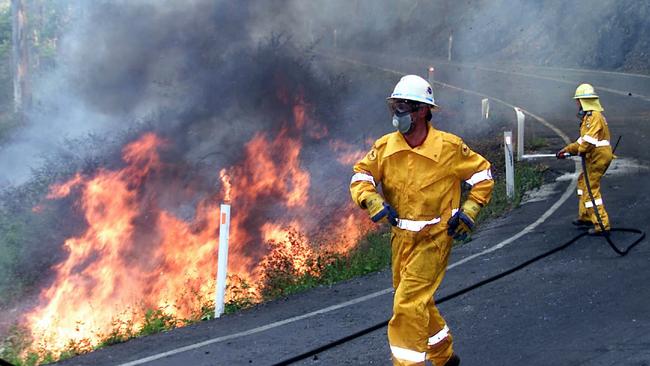 Bushfires in the Gold Coast Hinterland. Picture: Supplied.