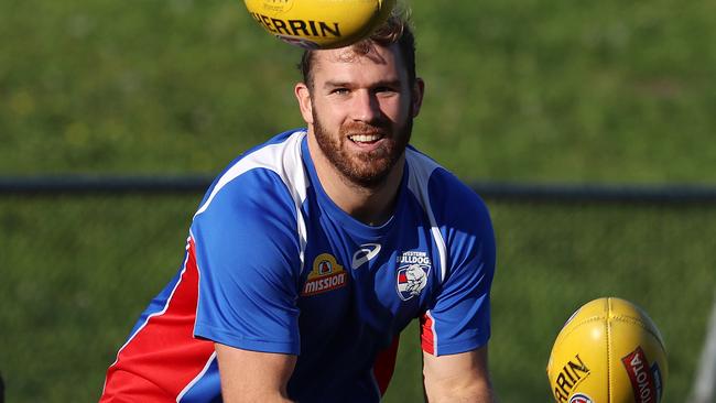 Stewart Crameri at Bulldogs training. Picture: Michael Klein