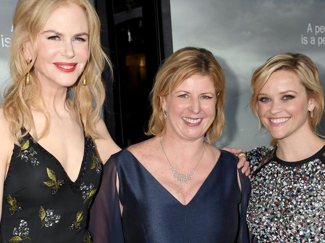 EMBARGOED SUN FEB 19 TV COLUMN Nicole Kidman, Liane Moriarty and Reese Witherspoon. Picture: Supplied/Foxtel.