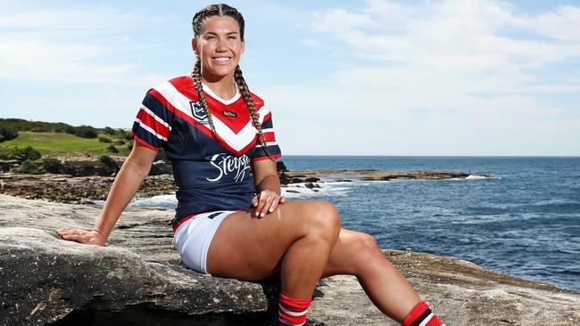 Sydney Roosters star signing Charlotte Caslick. Picture: Tim Hunter.