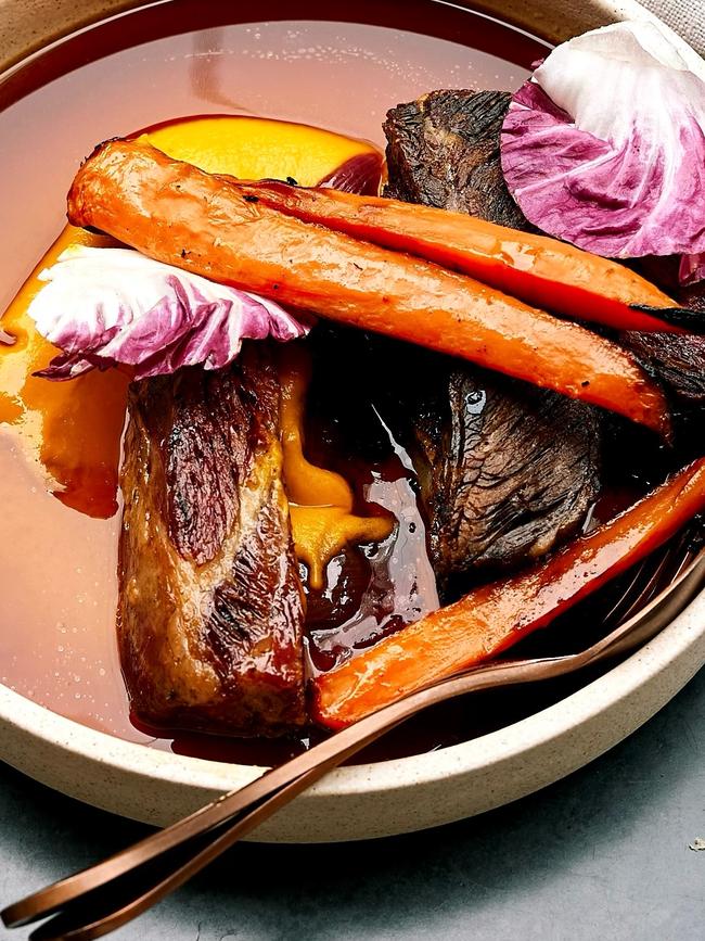 Beef short rib, charred carrot – eleven