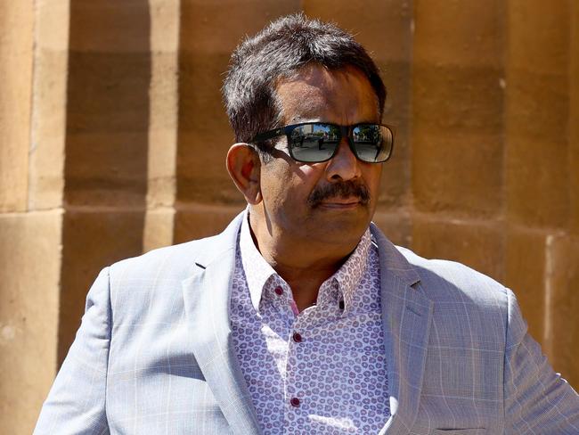 ADELAIDE, AUSTRALIA - NewsWire Photos February 14, 2023:   Ibrahim Abbas, Indian restaurateur accused of involvement in a large-scale cannabis syndicate leaving the magistrates court. Picture: NCA NewsWire