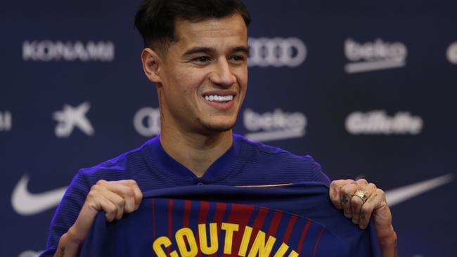 Barcelona's new signing Brazilian Philippe Coutinho