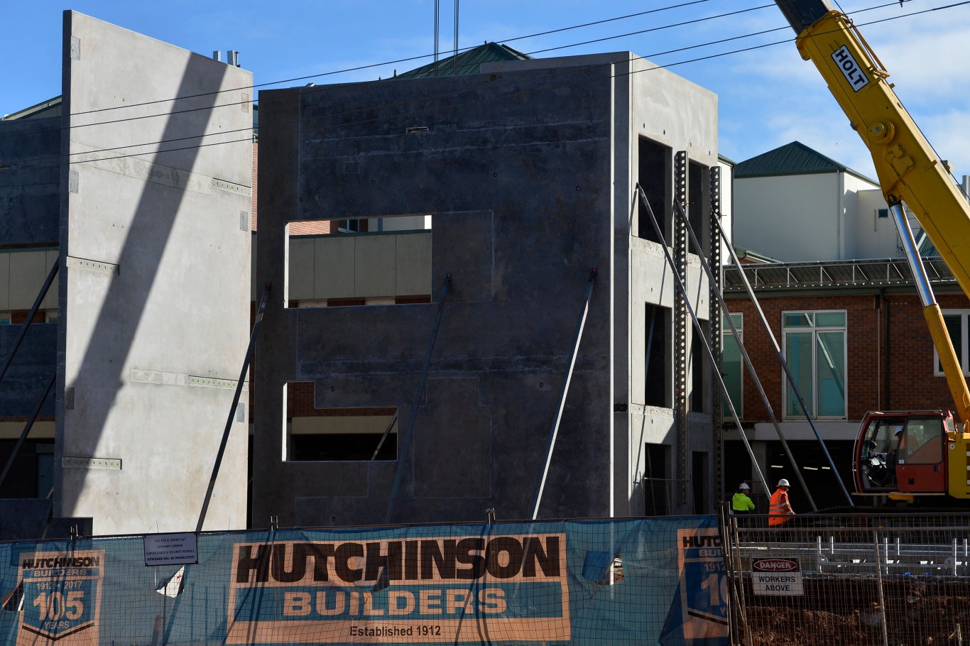 Construction work on the new emergency department at St Vincent's Private Hospital Toowoomba, Tuesday, May 19, 2020. Picture: Kevin Farmer