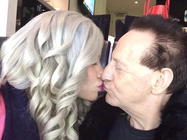 Geoffrey Edelsten moves on from ex-wife with 24-year-old New York model Gabi Grecko.  Picture: Pinterest