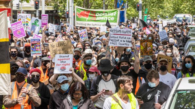 Melbourne protests: Thousands gather outside state parliament to ...