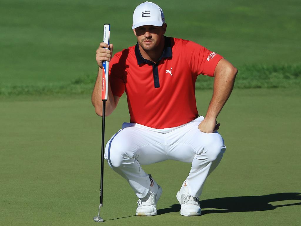 Controversial American Bryson DeChambeau is another high-profile recruit for LIV Golf, which has lured a number of the PGA Tour’s ‘villain’ characters. Picture: Sam Greenwood/Getty Images