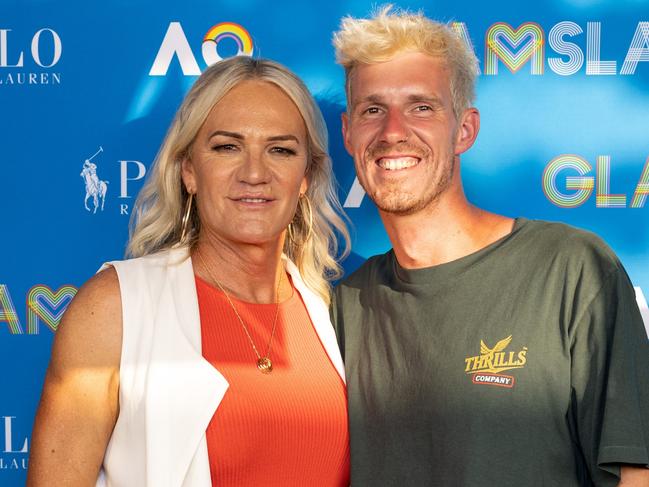 Danielle Laidley and her son Kane. Picture: Tennis Australia/ Fiona Hamilton