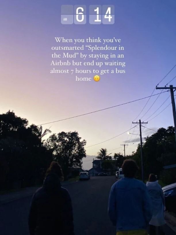 Another group who booked an Airbnb in a nearby town got home at 6.14am as the sun rose. Picture: TikTok