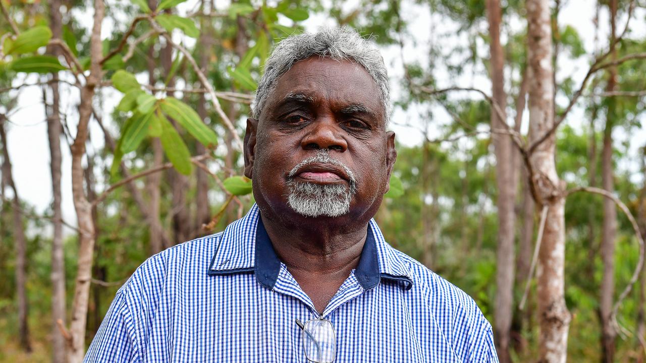 Mulka representative Yingiya Guyula called for both sides of politics to honour their repeated calls for “self determination” and allow an Indigenous body be involved in the development, consultation and review of bills before the house. Picture: Zizi Averill